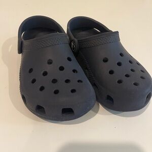 Kids Navy Blue Crocs Size 10